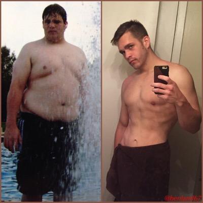 Após de emagrecer 72 kg, homem compartilha o antes e depois