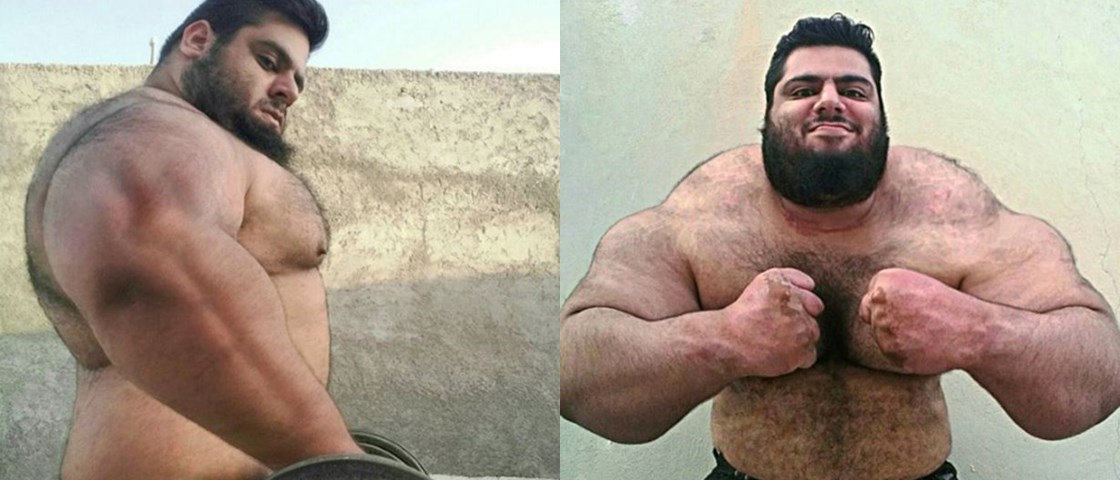 Conheça o Hulk Persa com 175 kg e muitos músculos