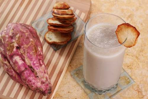 Vitamina de batata doce com leite para quem quer energia e ganhar músculos